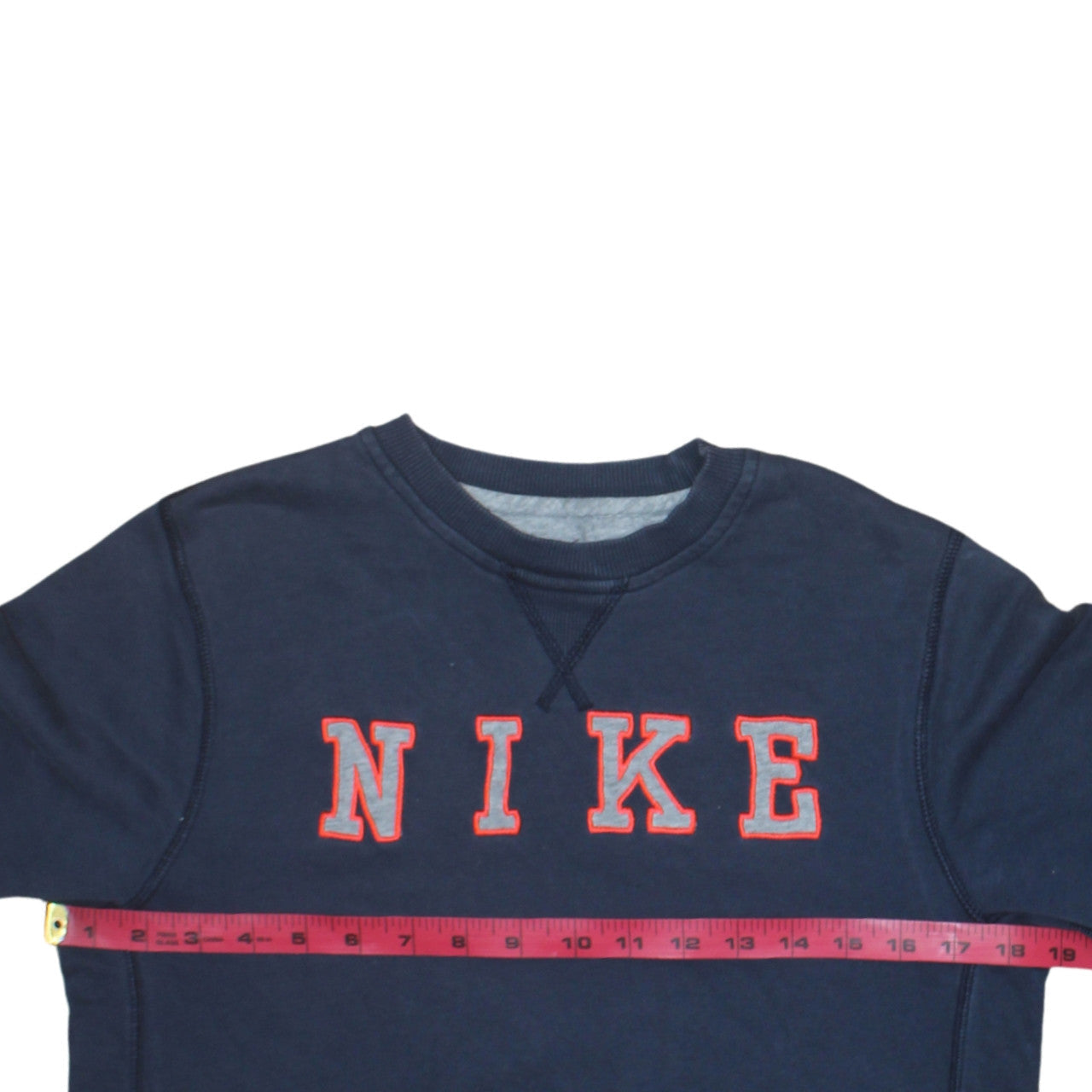 Nike Boys Navy Blue Crew Neck Pullover Sweatshirt 12-13 Years Cotton Blend
