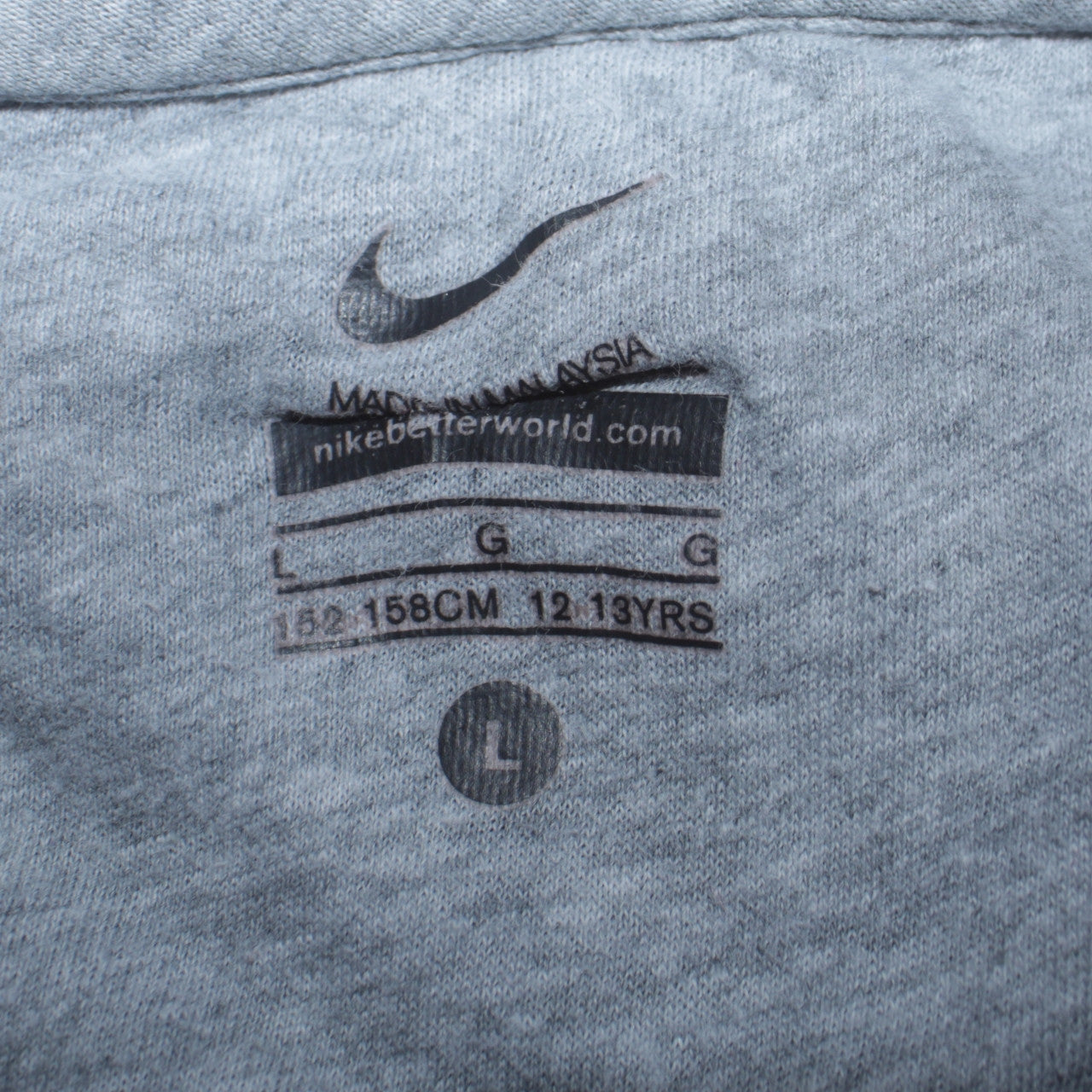 Nike Boys Navy Blue Crew Neck Pullover Sweatshirt 12-13 Years Cotton Blend