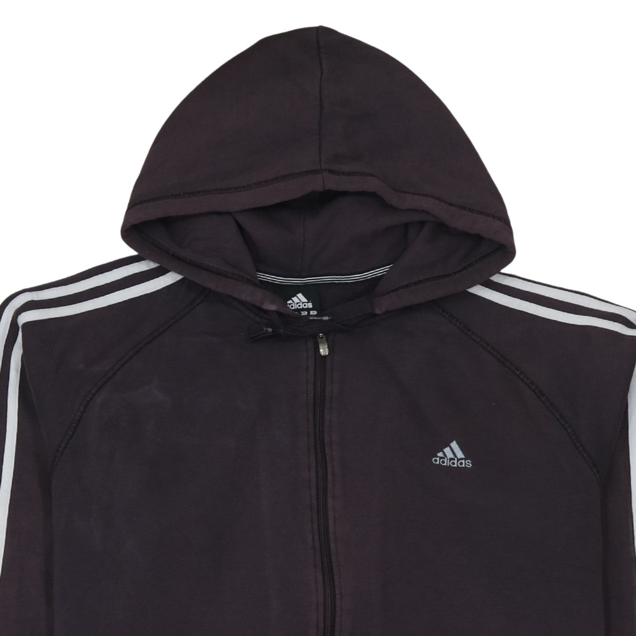 Adidas Men's Black XL Full Zip Hoodie Essentials Cotton Blend