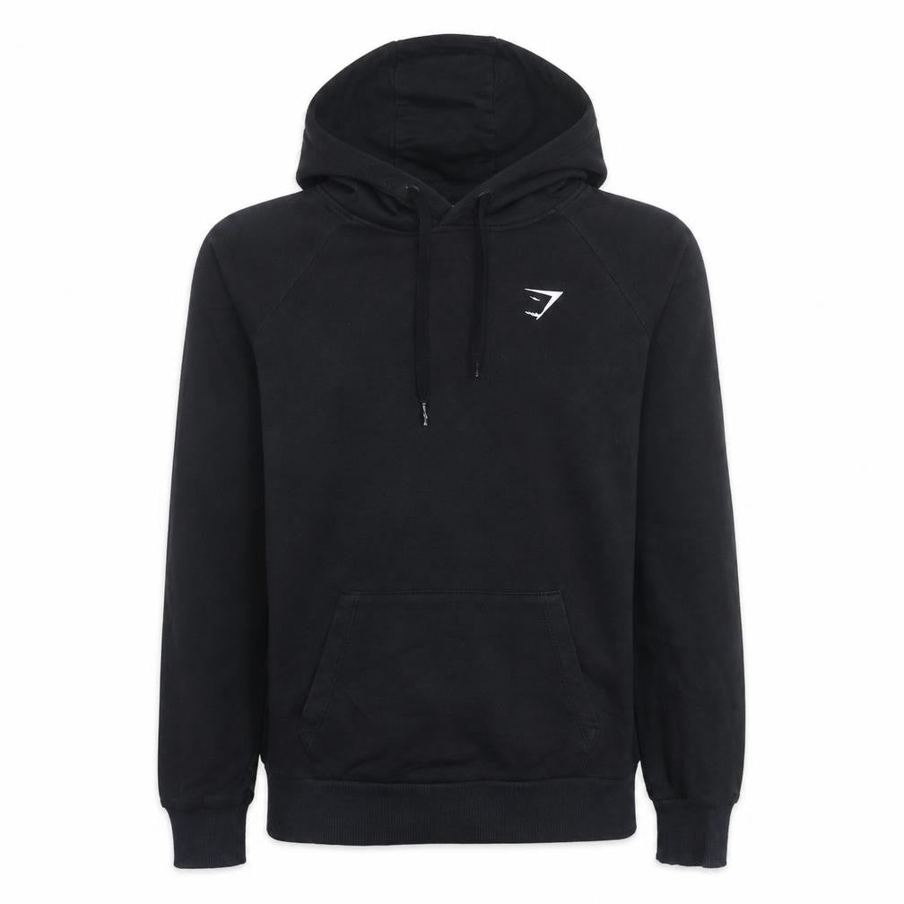 Gymshark Men's Black Pullover Hoodie Size S Regular Fit