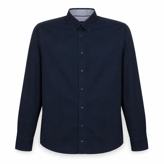 Tommy Hilfiger Men's Blue Slim Fit Stretch Button-Down Shirt XL