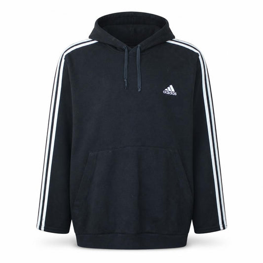Adidas Mens Black 2XL Pullover Hooded Sweatshirt with Logo