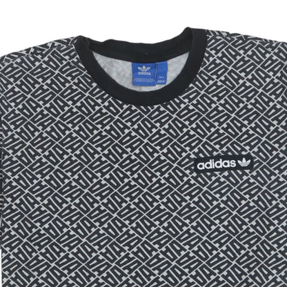 Adidas Men's Black Graphic Logo Anichkov Tee Size L