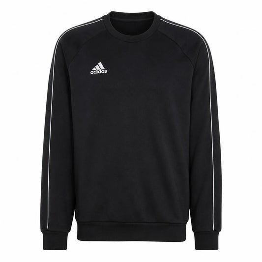 Adidas Mens Black Crew Neck Pullover Sweatshirt Size M