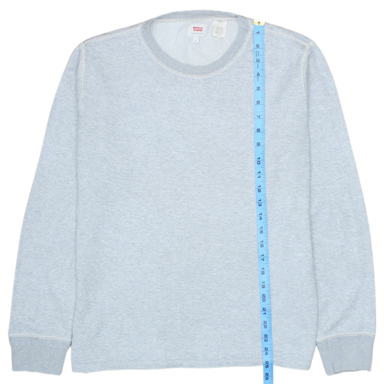 Levi's Men's Grey Cotton Pullover Sweatshirt Size S Crew Neck