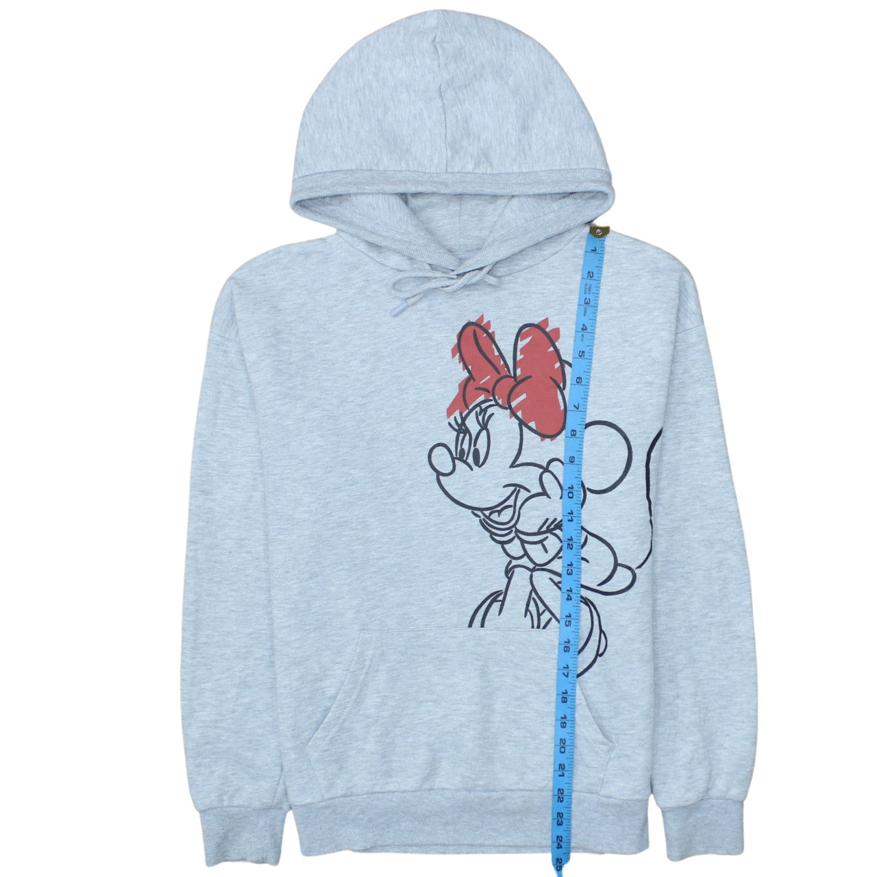 Primark Disney Minnie Mouse Grey Pullover Hoodie Women 2XS