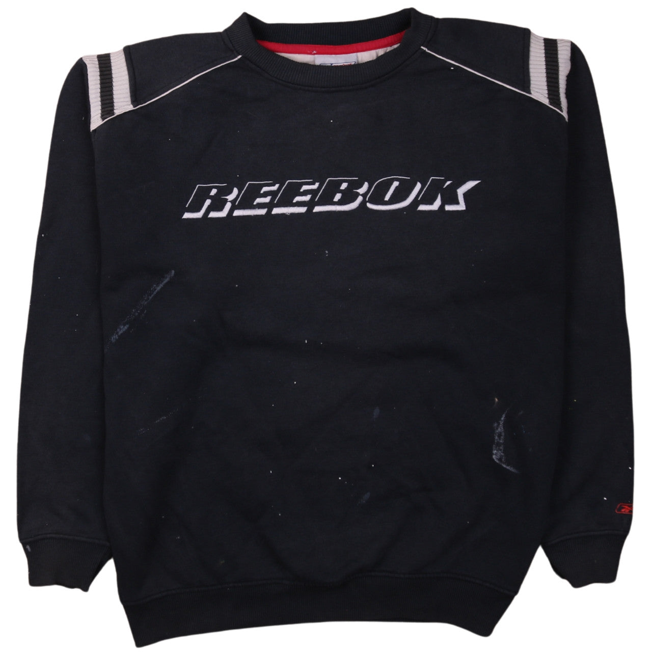 Reebok Men's Black Logo Pullover Sweatshirt M Regular Fit