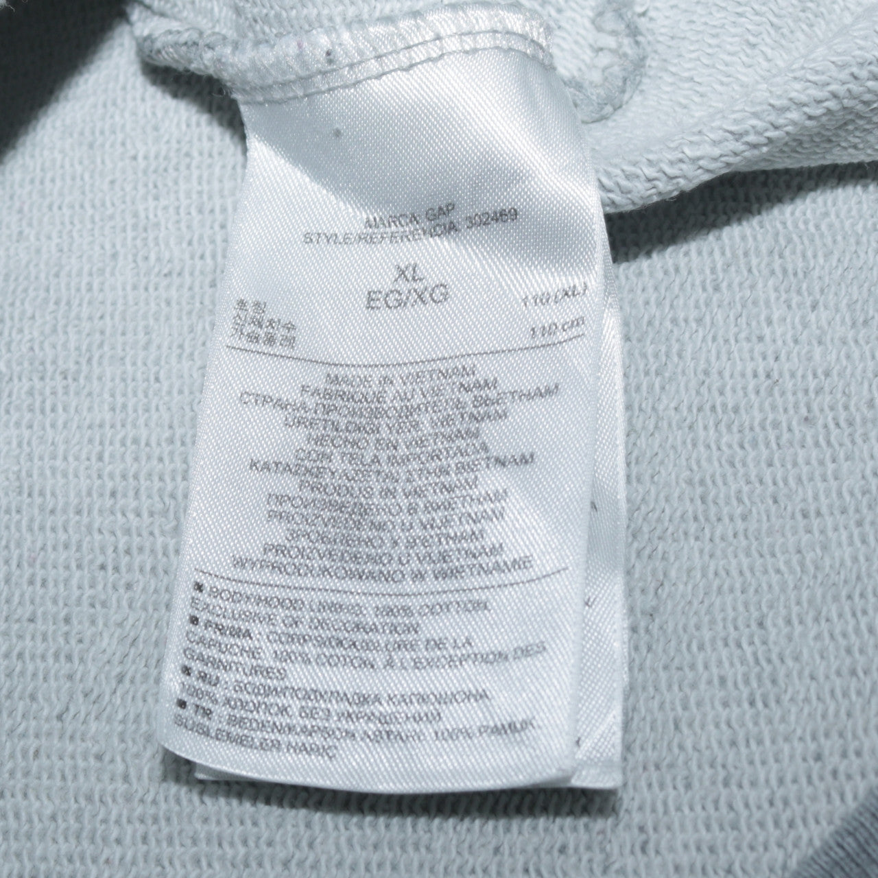 GAP Men's Grey London Logo Pullover Hoodie XL Classic Fit