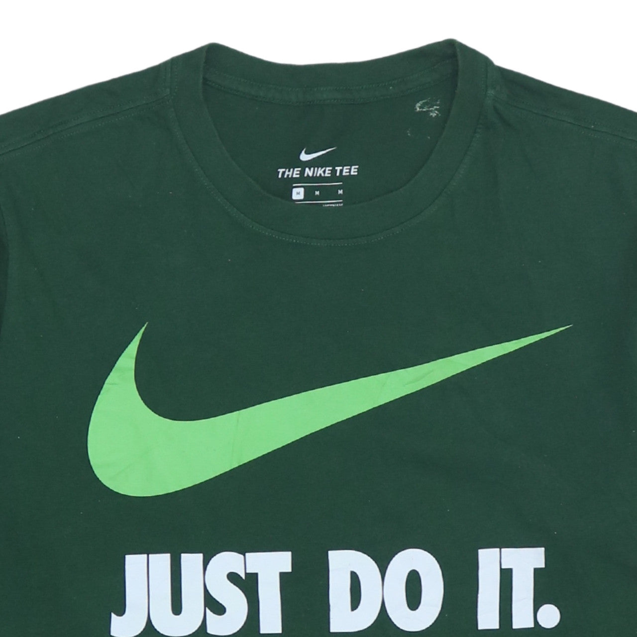 Nike Men's Green Just Do It Graphic T-Shirt Size M