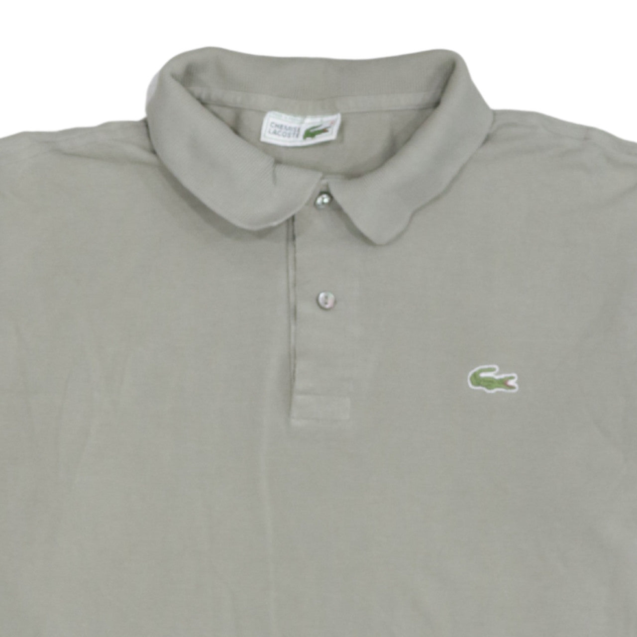 Lacoste Men's Beige Cotton Short Sleeve Polo Shirt Size M
