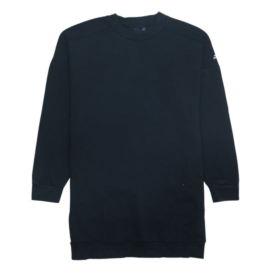 Adidas Women's Black Long Sleeve Crew Neck Pullover Sweatshirt Size 8-10