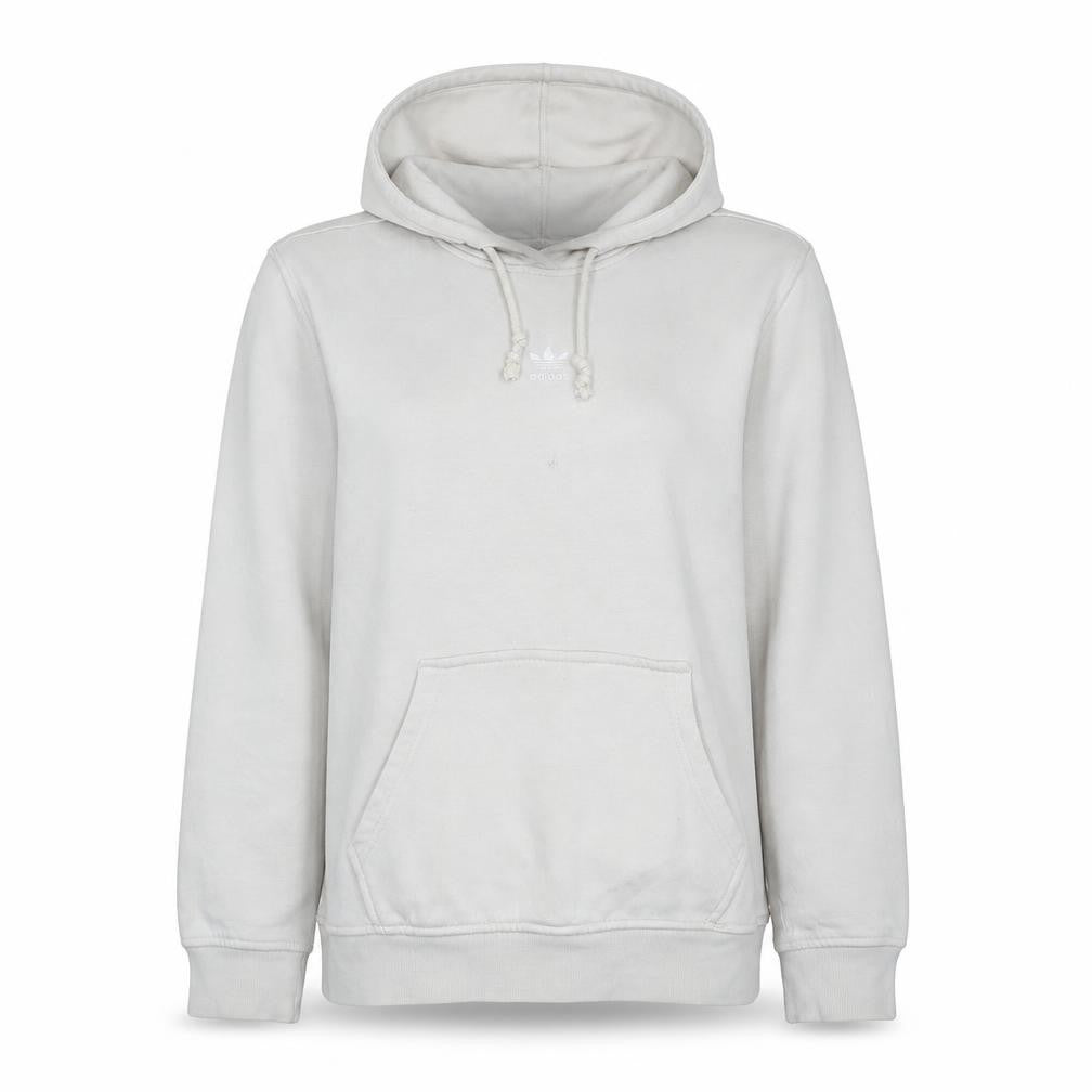 Adidas Women’s Ivory Pullover Hoodie XS Relaxed Fit Cotton Blend