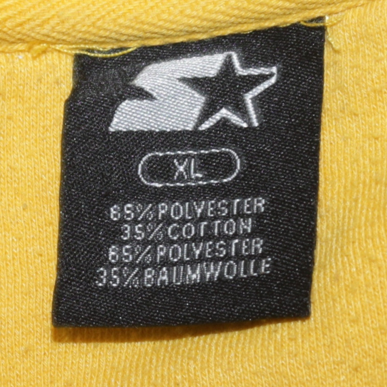 Starter Men's Yellow Pullover Sweatshirt XL Graphic Sportswear