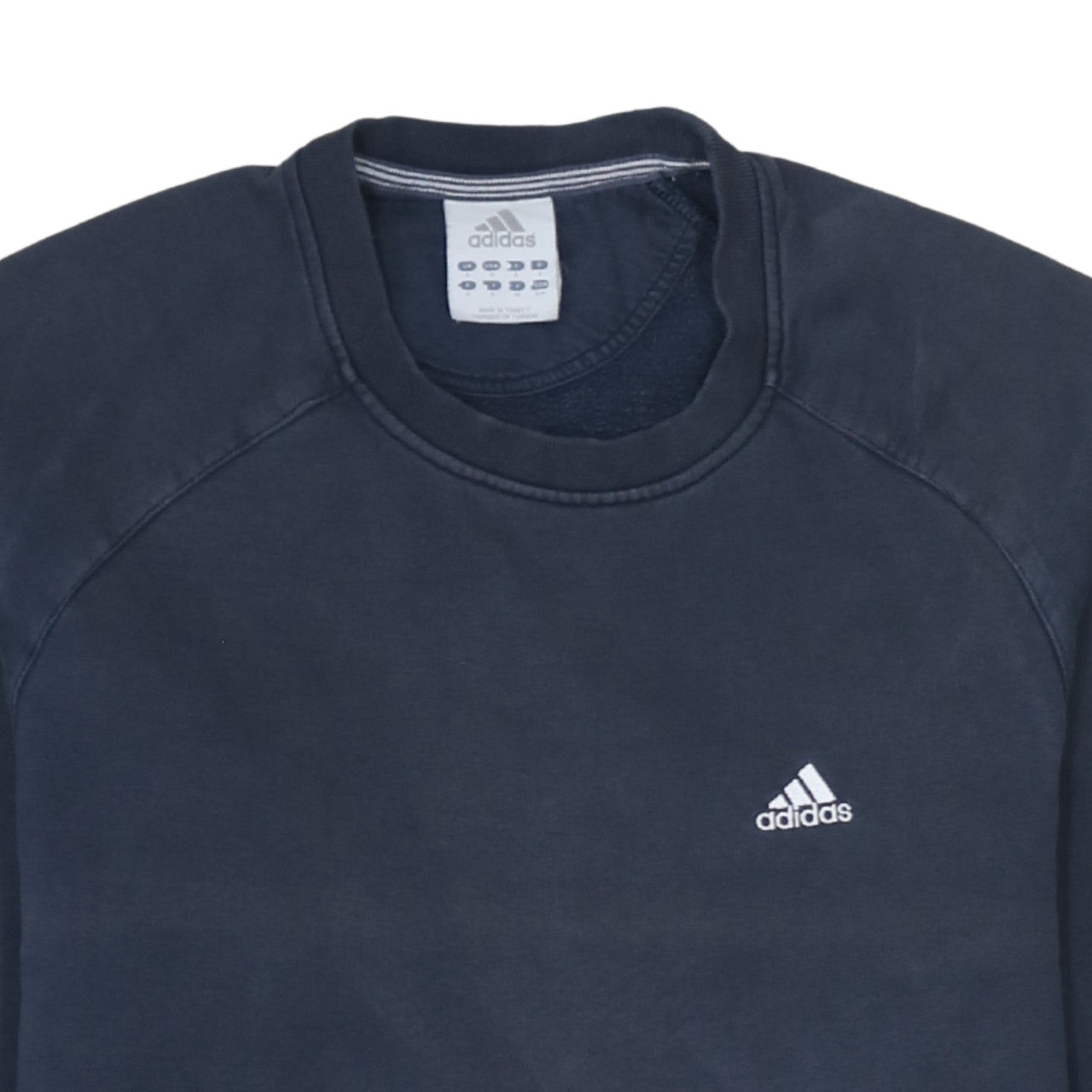 Adidas Men's Blue Crew Neck Pullover Sweatshirt Size S
