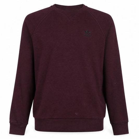 adidas Mens Brown Crew Neck Pullover Sweatshirt Size M