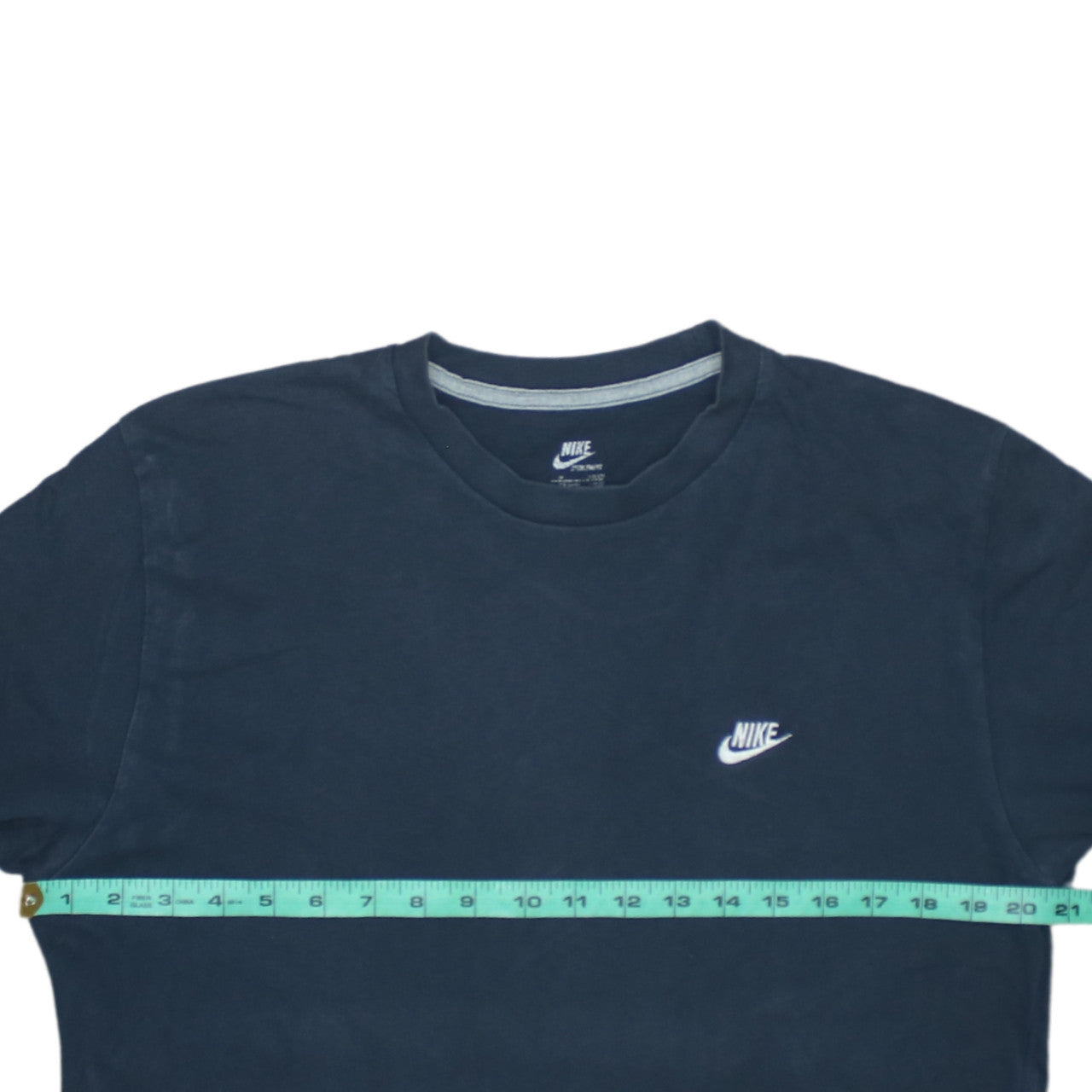 Nike Men's Blue Cotton Short Sleeve Crew Neck T-Shirt M