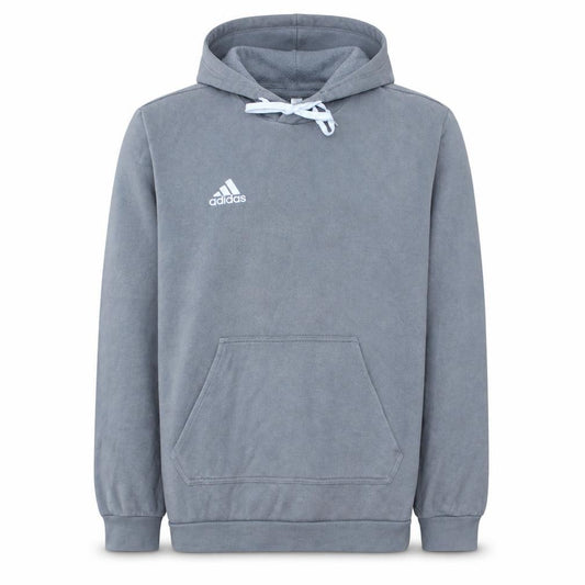Adidas Men's Grey Pullover Hoodie Size M Regular Fit Sportswear