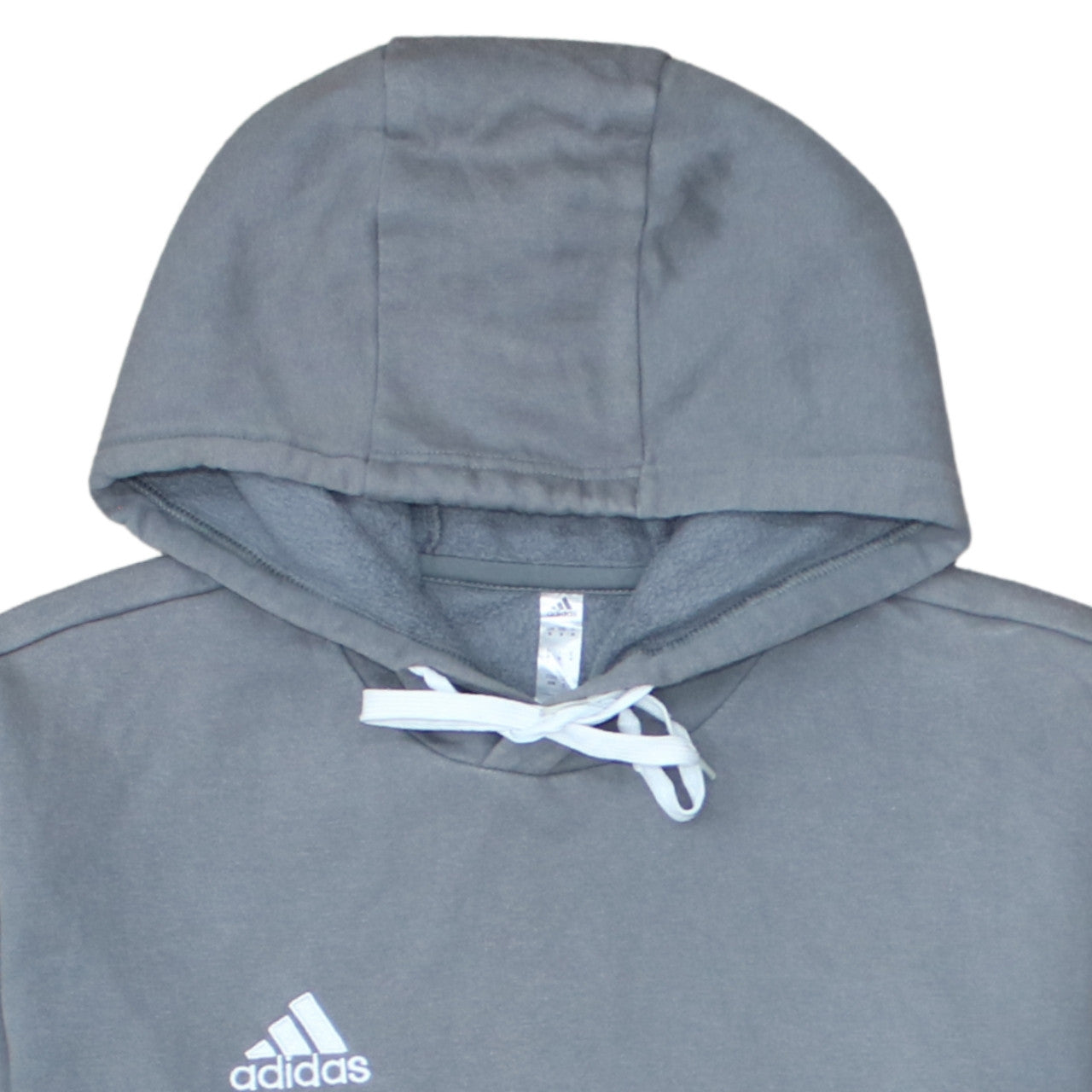 Adidas Men's Grey Pullover Hoodie Size M Regular Fit Sportswear