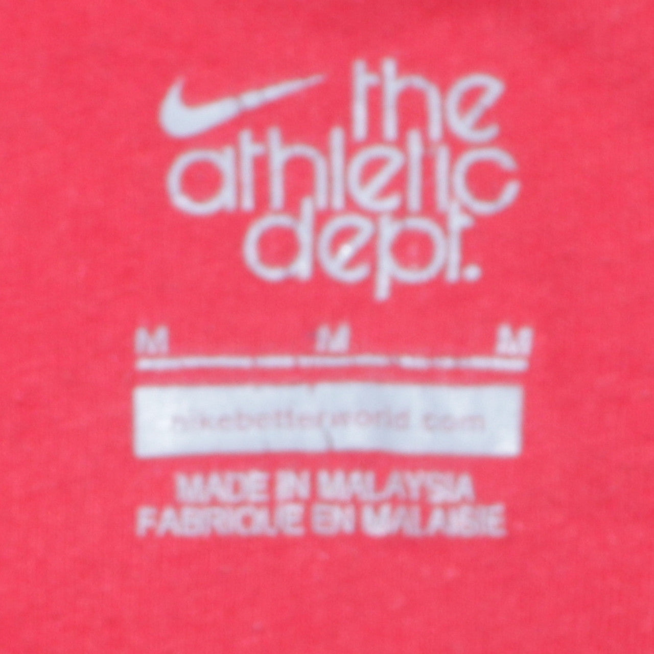 Nike Men's Red Full Zip Hoodie Athletic Dept Medium