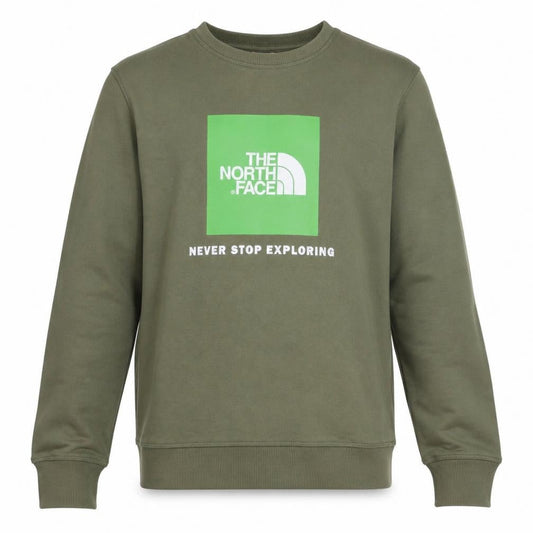 The North Face Boys Green XL Crew Neck Pullover Sweatshirt