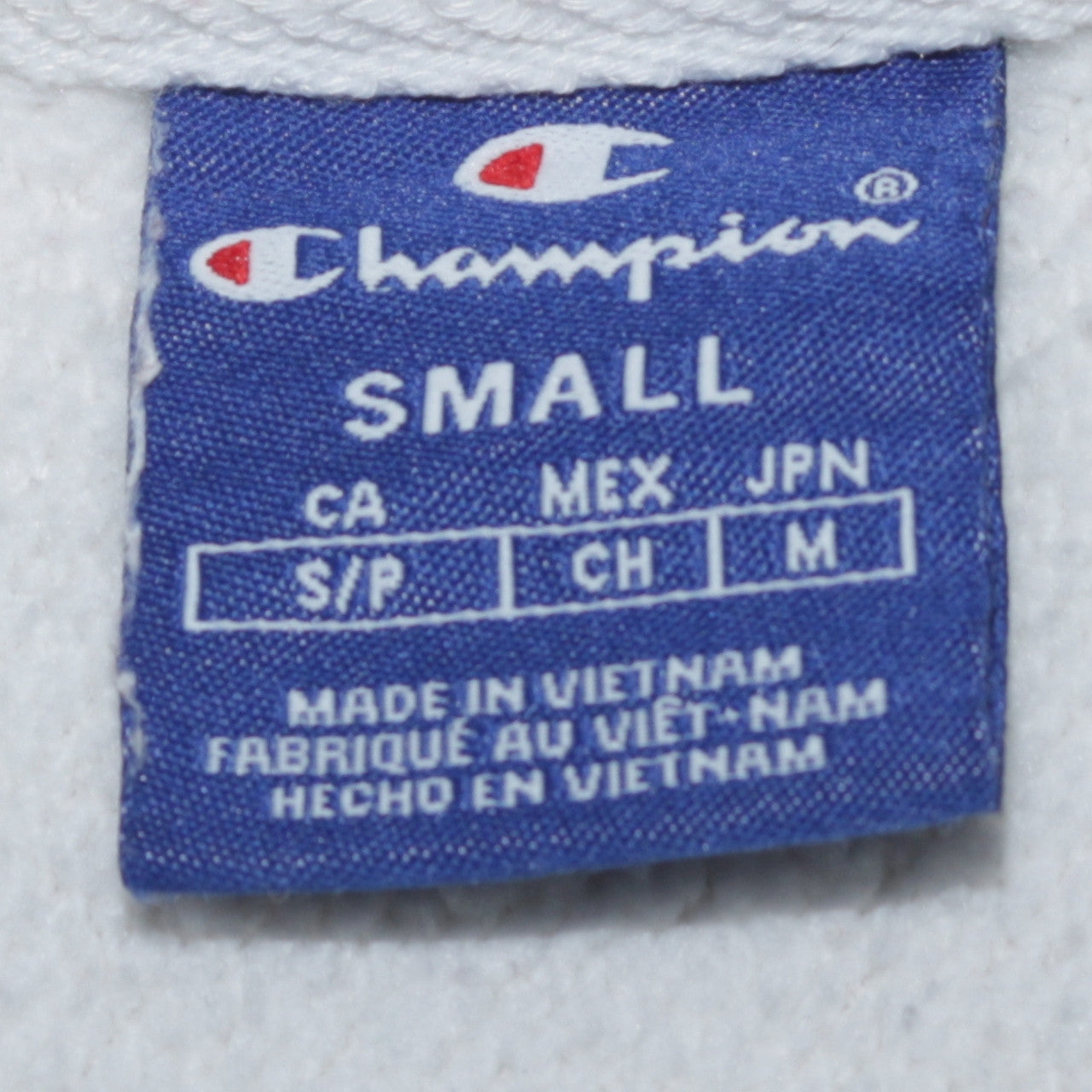 Champion Women's White Small Pullover Sweatshirt with Logo