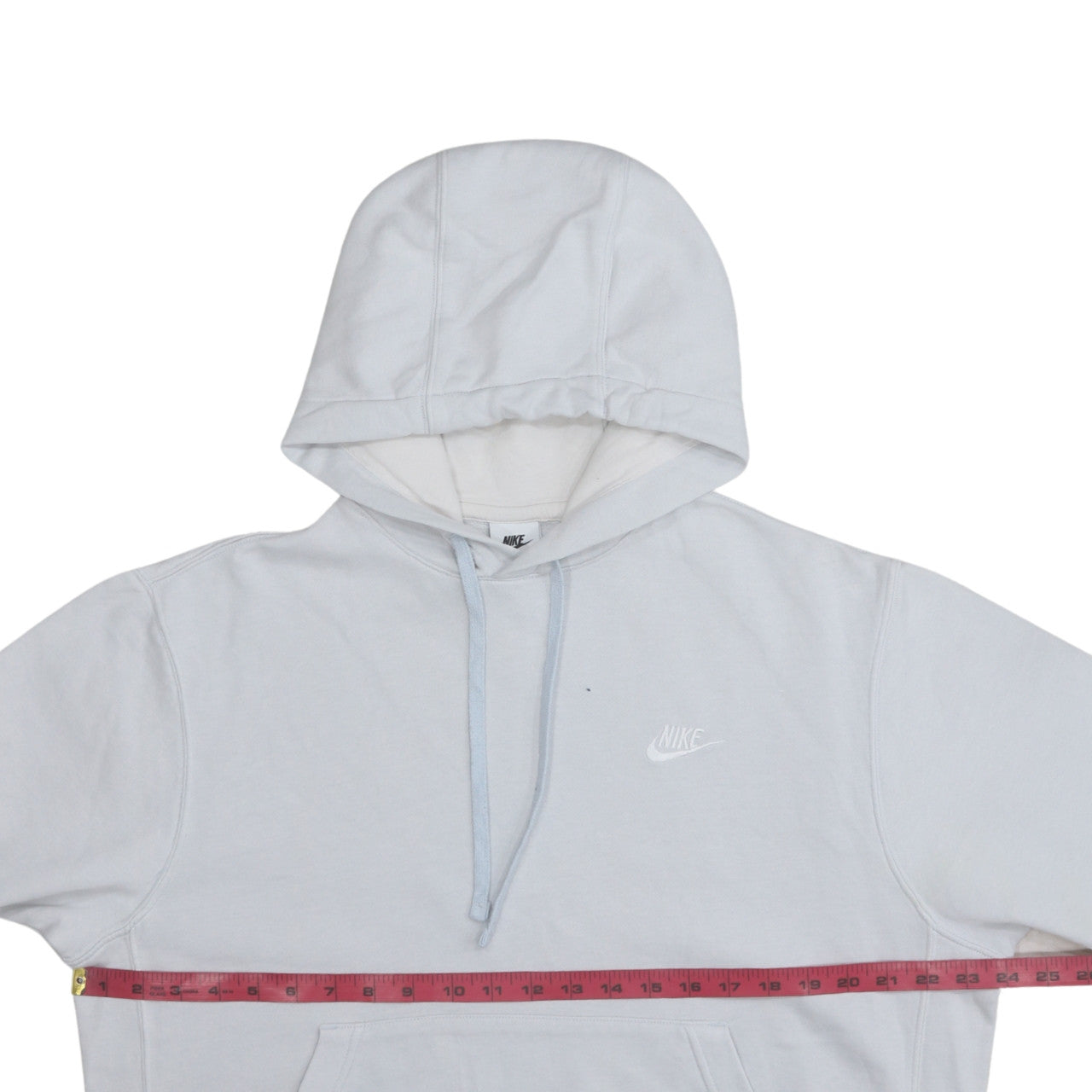 Nike Men's White Pullover Hoodie M Regular Fit Fleece Sweatshirt