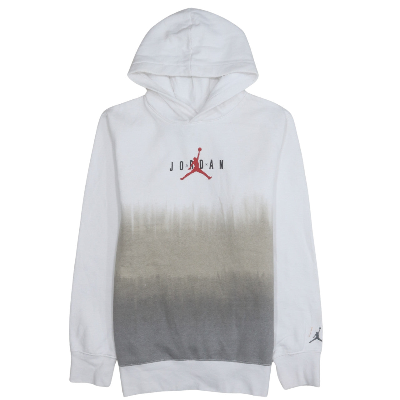 Jordan Boys White Grey Ombre Pullover Hoodie XL 13-15 Years