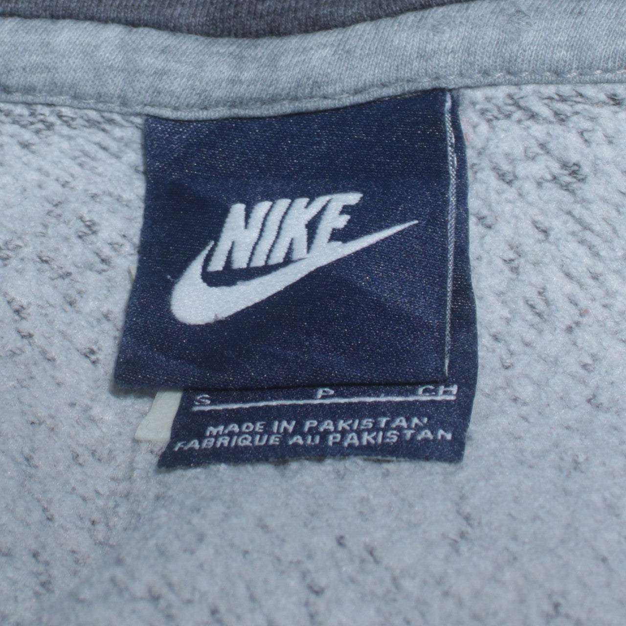 Nike Men's Grey Full Zip Hoodie Size S Regular Fit Fleece Sweatshirt