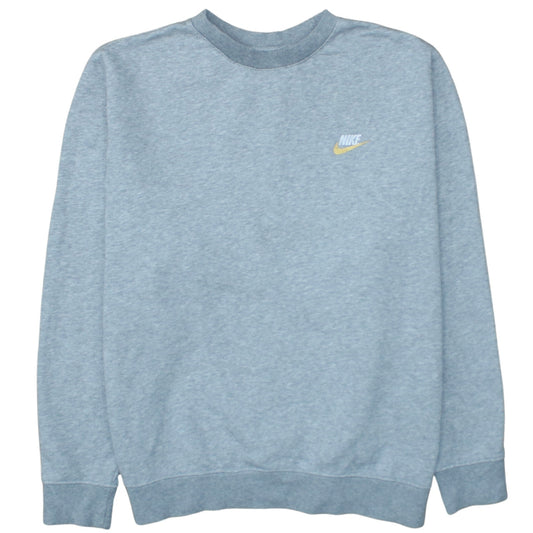 Nike Men's Grey Crew Neck Pullover Sweatshirt Size L
