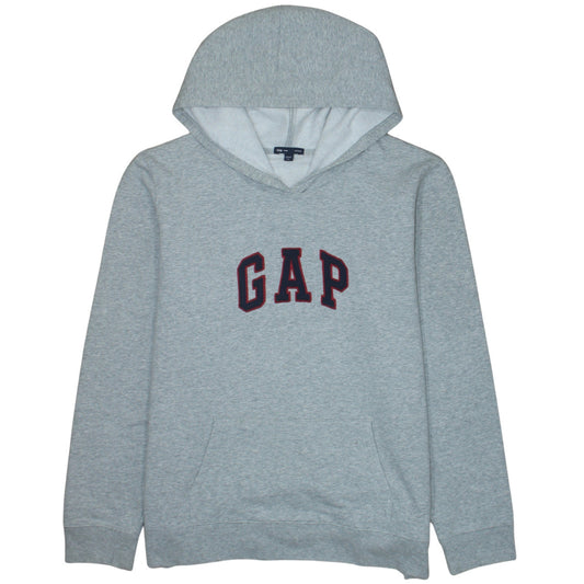 GAP Men's Grey Pullover Hoodie XL Cotton Blend Casual Sweatshirt