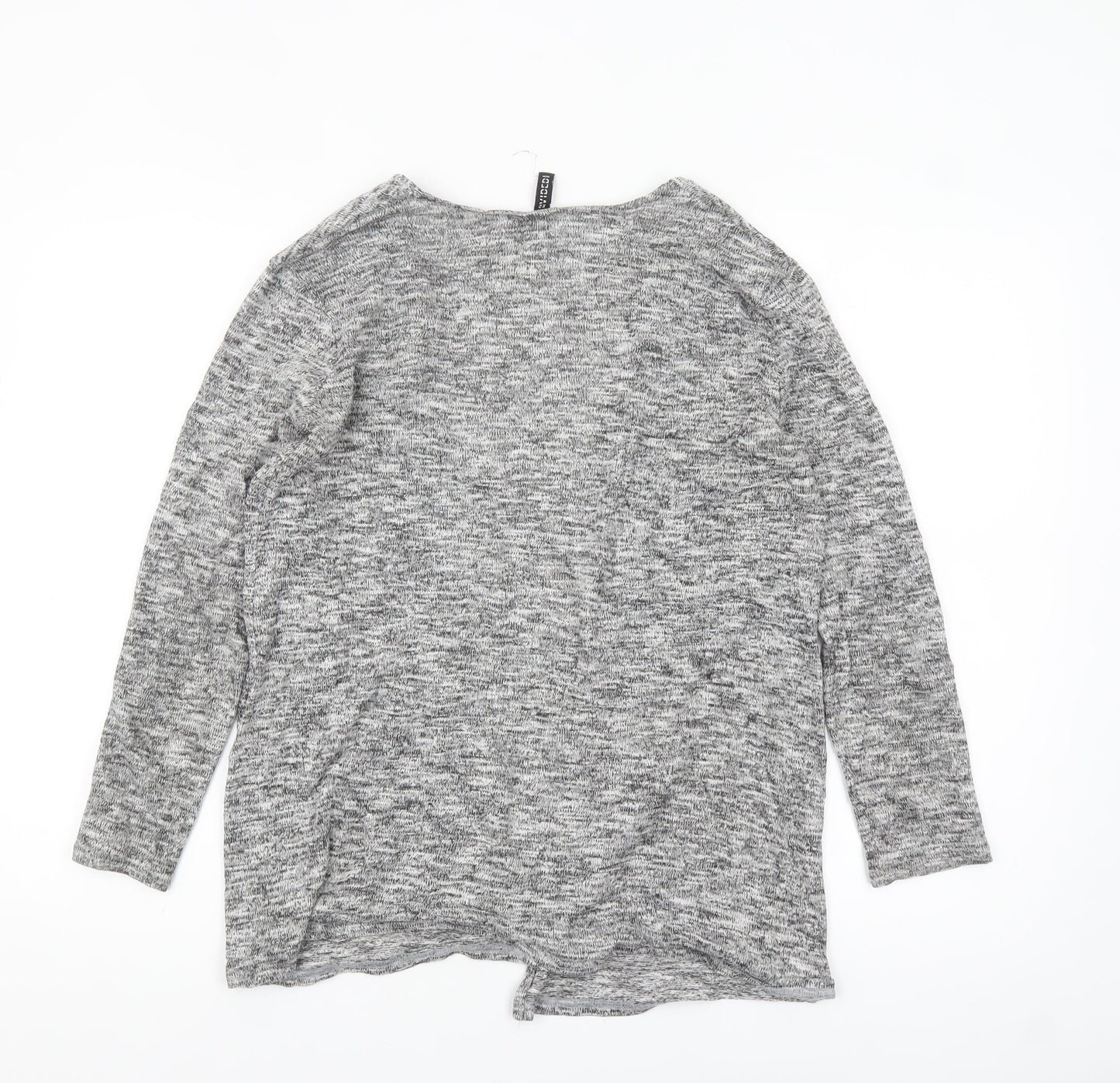 H&M Divided Women's Grey Knit Long Sleeve Open Cardigan Size M