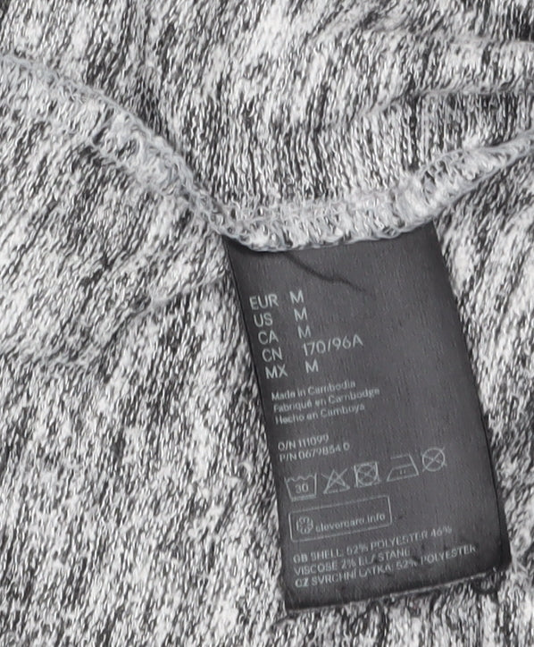 H&M Divided Women's Grey Knit Long Sleeve Open Cardigan Size M