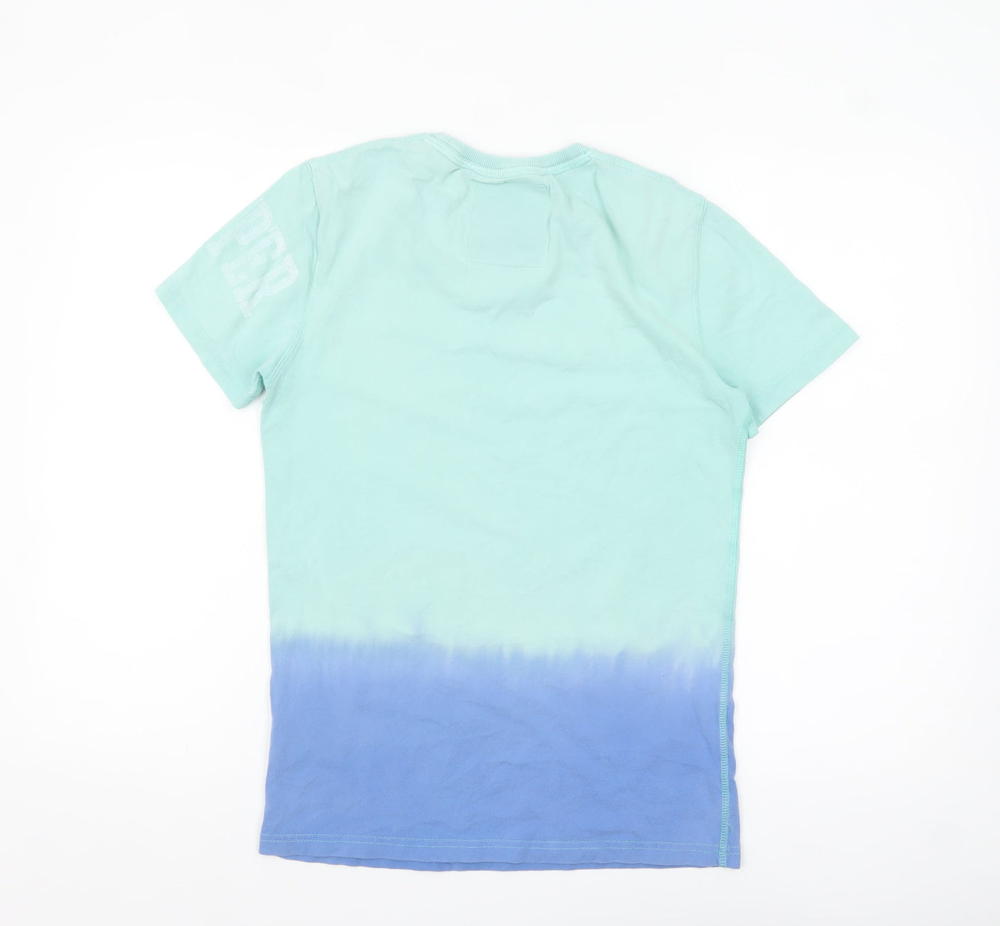 Superdry Men's Blue Tie Dye Athletic 07 Graphic T-Shirt Size S