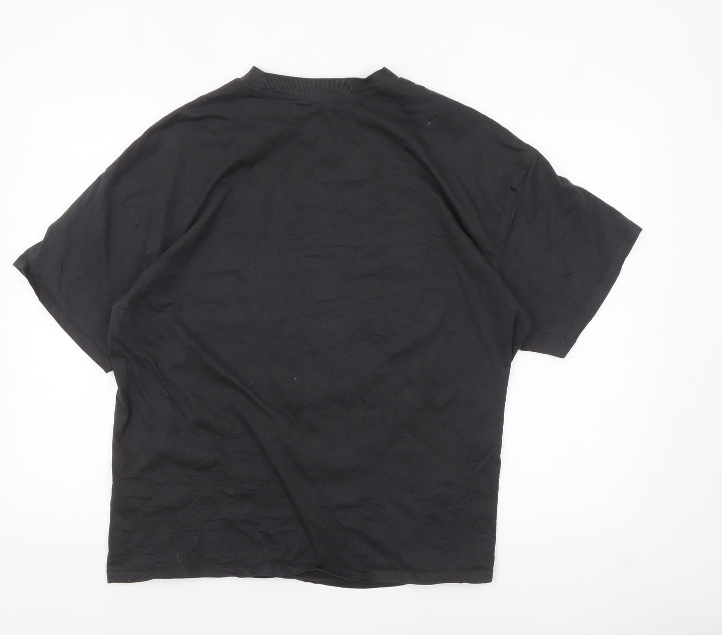 H&M Divided Smiley Originals Men's Black 1972 Graphic Cotton T-Shirt M