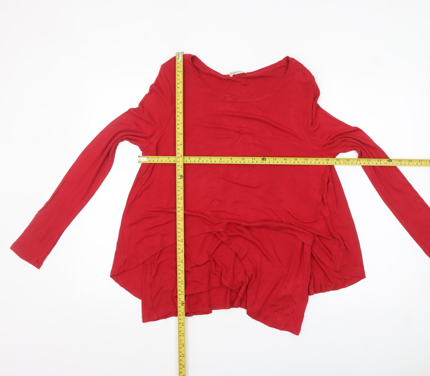 Phase Eight Women’s Red Long Sleeve Tunic Blouse Size 12