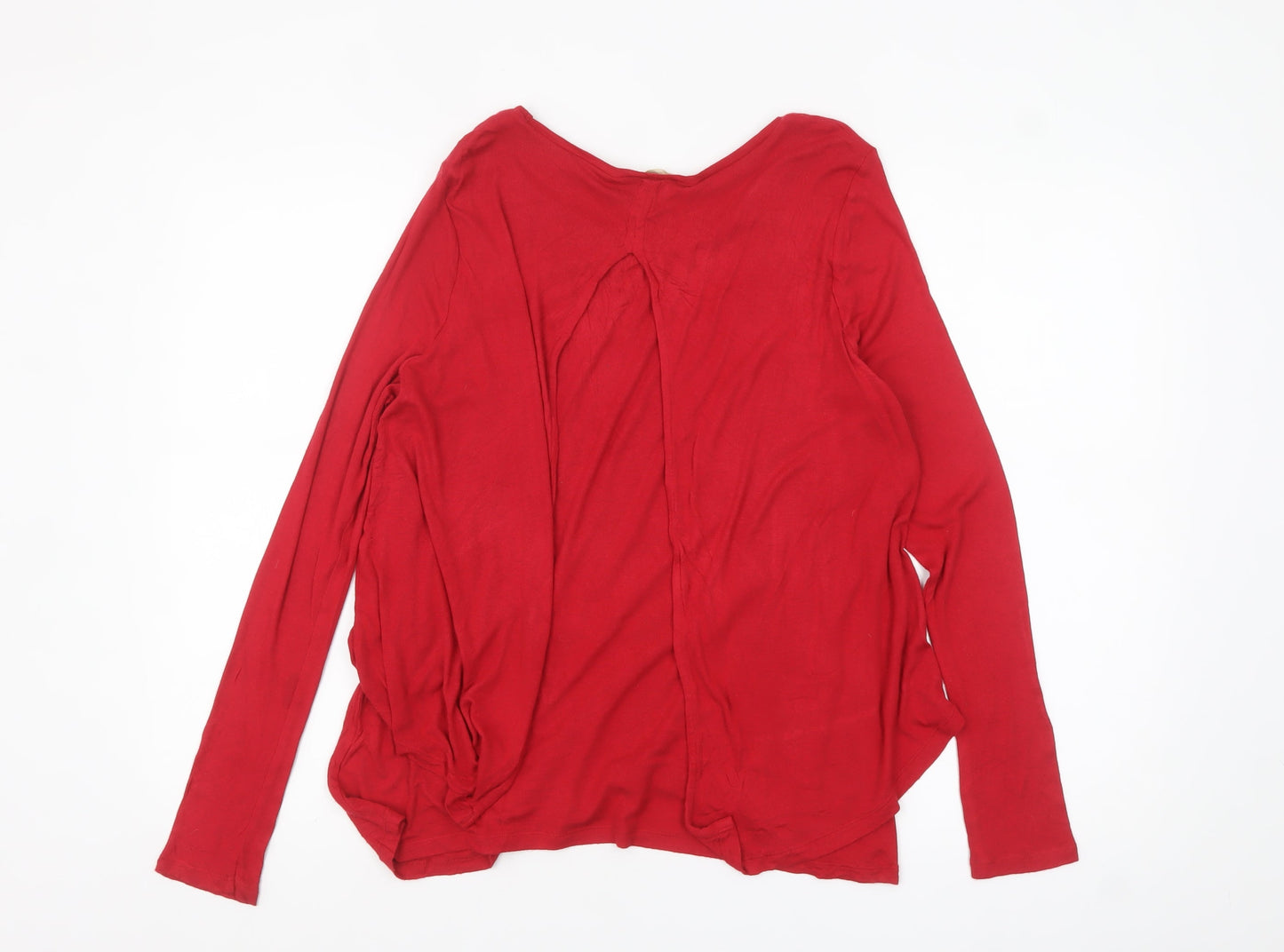 Phase Eight Women’s Red Long Sleeve Tunic Blouse Size 12
