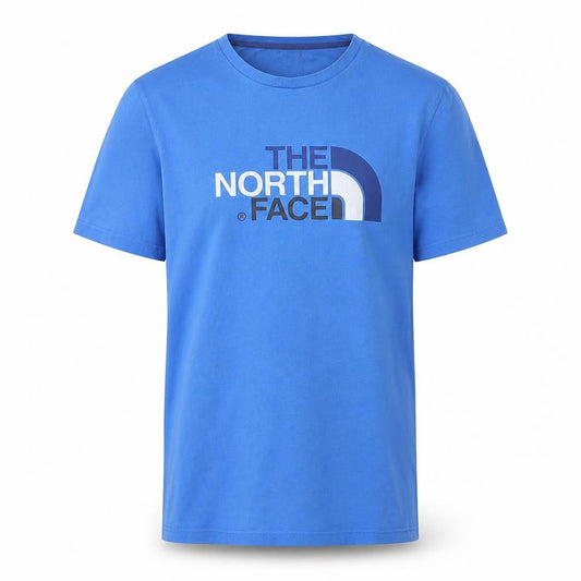The North Face Men's Blue Cotton Graphic T-Shirt Size S