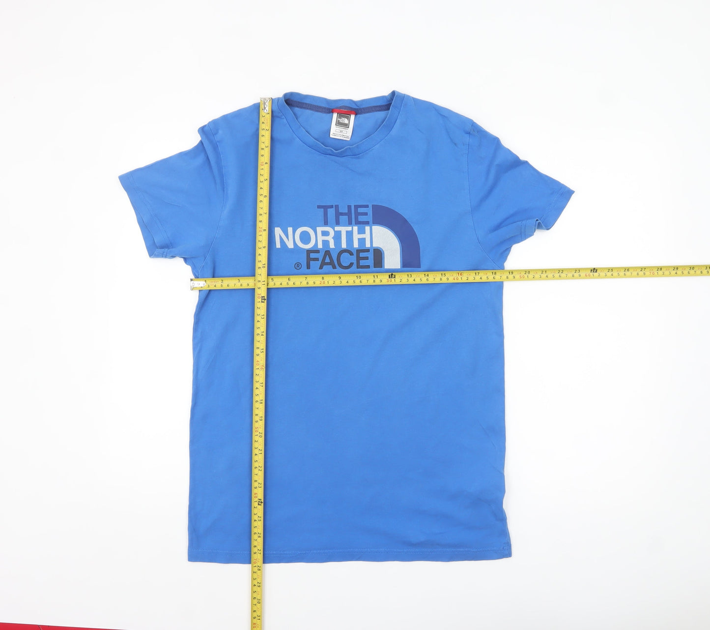 The North Face Men's Blue Cotton Graphic T-Shirt Size S