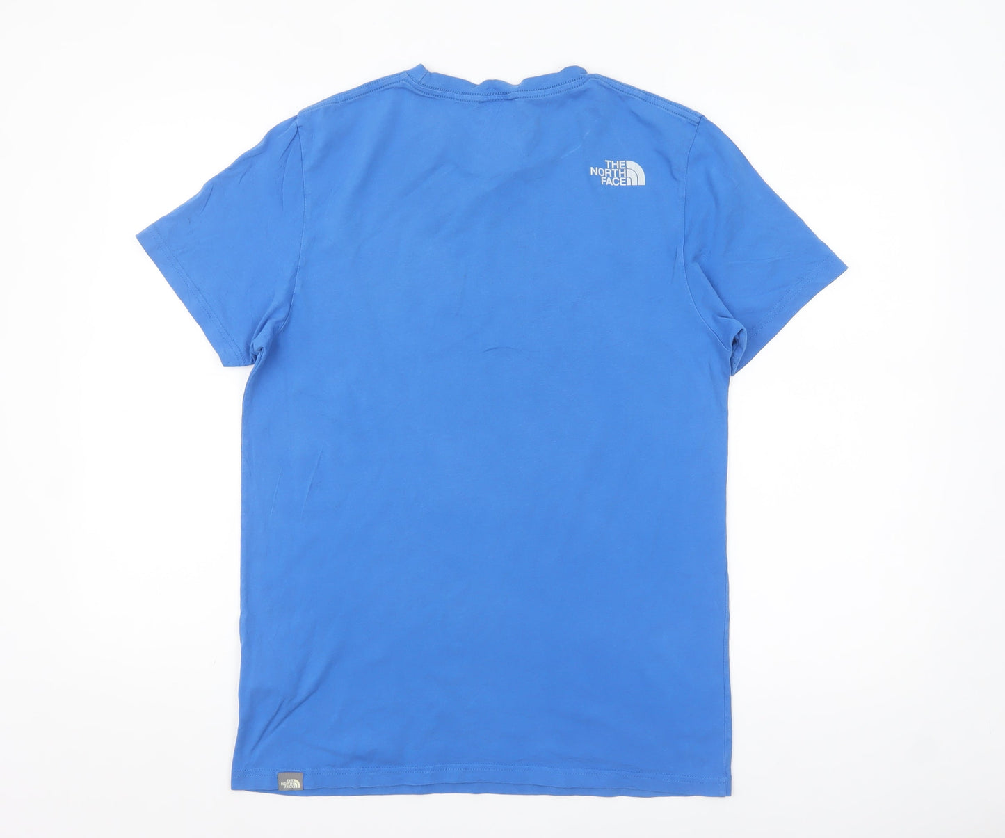 The North Face Men's Blue Cotton Graphic T-Shirt Size S