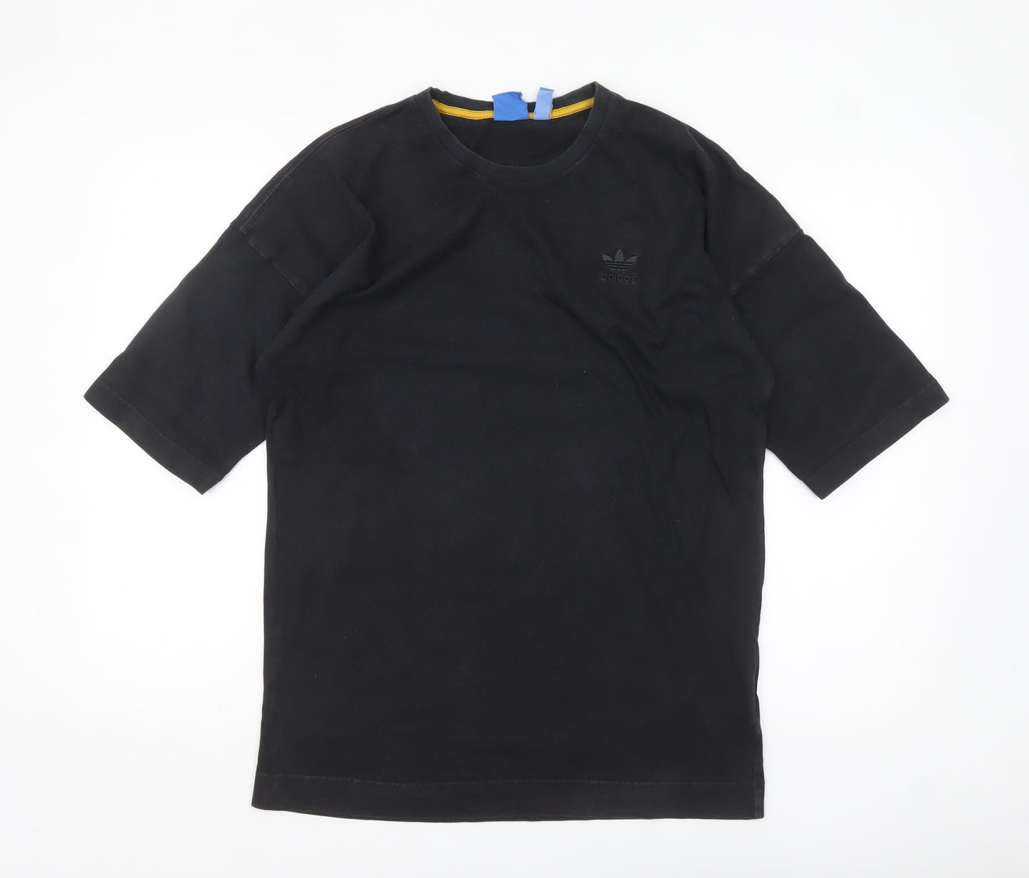 Adidas Men's Black Regular Fit Crew Neck Cotton T-Shirt M