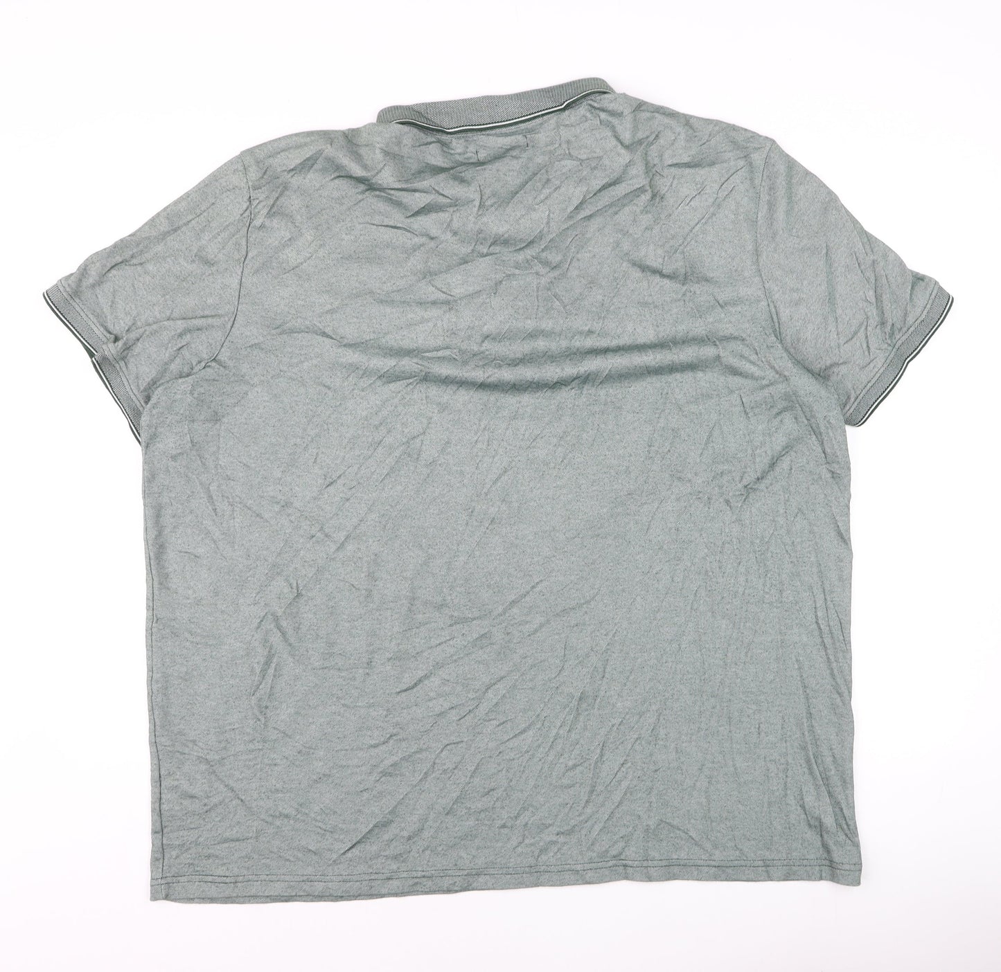 Tu Man Green 2XL Short Sleeve Cotton Polo Shirt