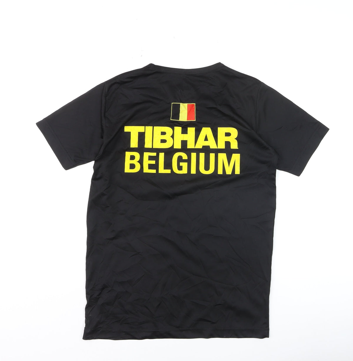 Tibhar Boys Black XS Sports T-Shirt Lightweight Moisture Wicking Top