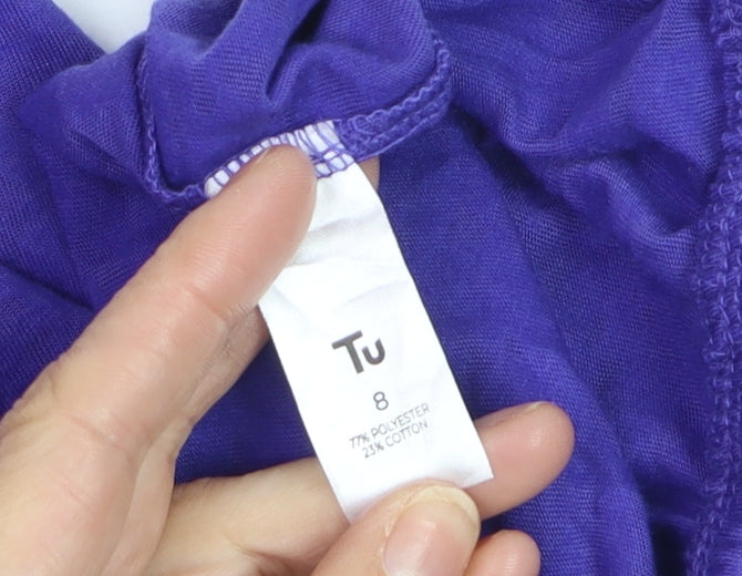 Tu Women’s Purple Active Tank Top Size 8 Sleeveless Jersey