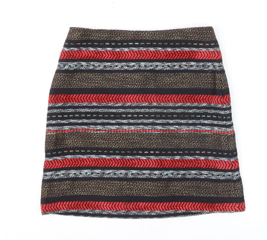 Marks and Spencer Women’s Multicoloured Knee Length Pencil Skirt Size 8