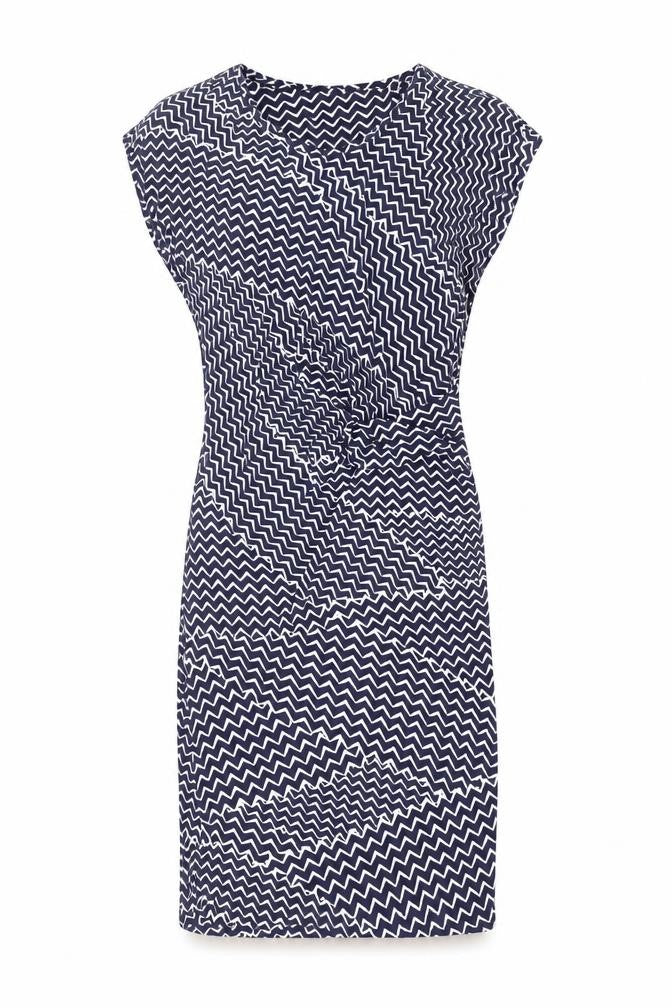 Principles by Ben de Lisi Women’s Blue Chevron Sheath Dress Size 12
