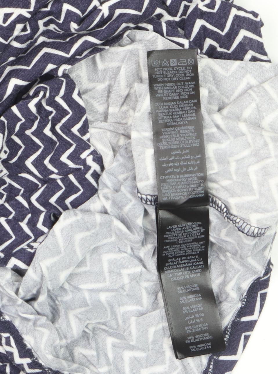 Principles by Ben de Lisi Women’s Blue Chevron Sheath Dress Size 12