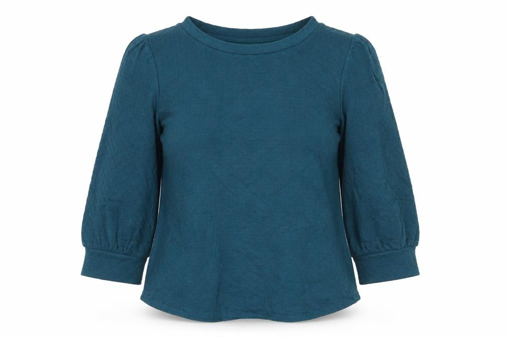 Adrianna Papell Women's Green 3/4 Sleeve Basic Blouse Size S