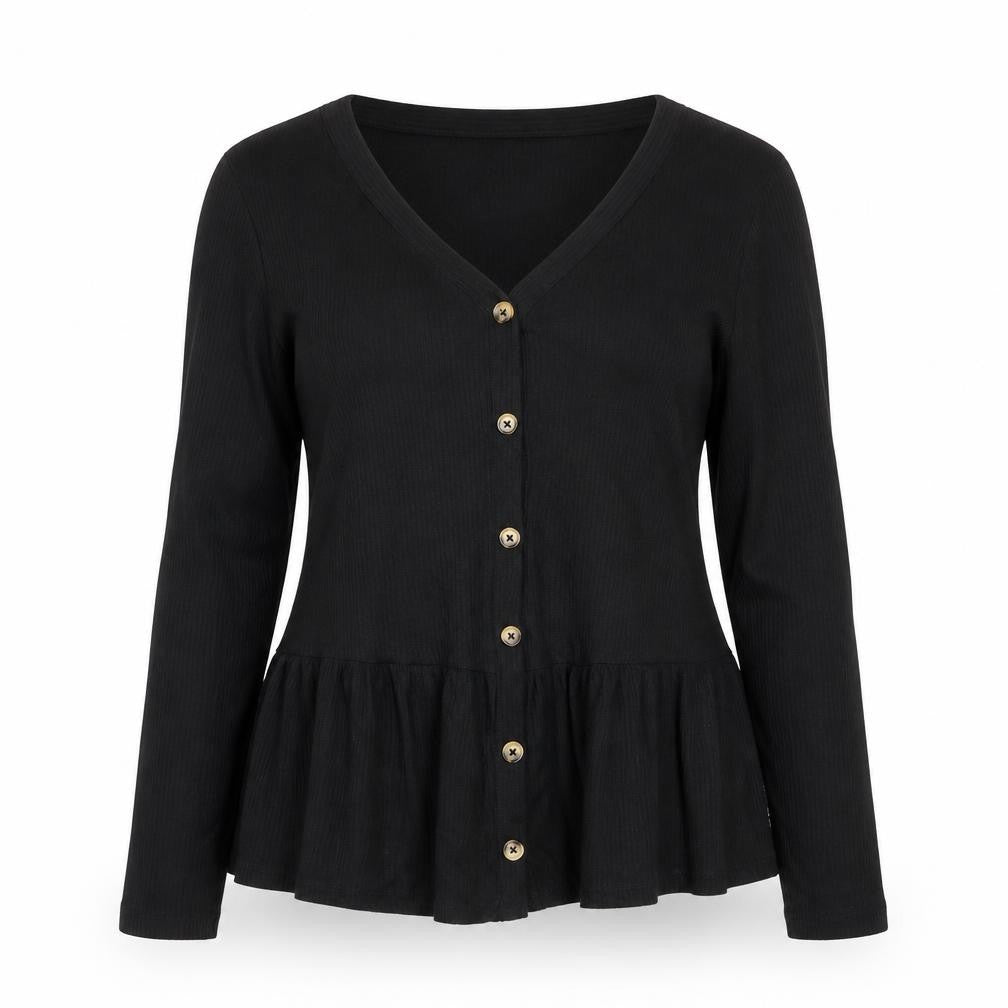 New Look Women’s Black V-Neck Button Cardigan Size 10