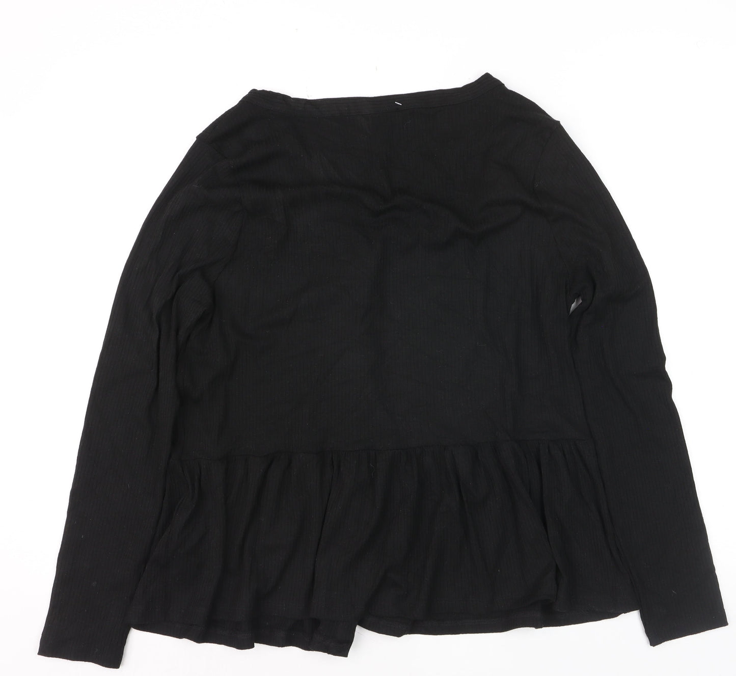 New Look Women’s Black V-Neck Button Cardigan Size 10