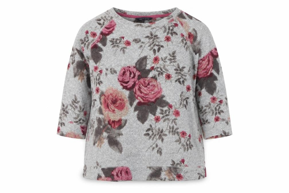 Marks & Spencer Women’s Grey Floral Pullover Jumper Size 12